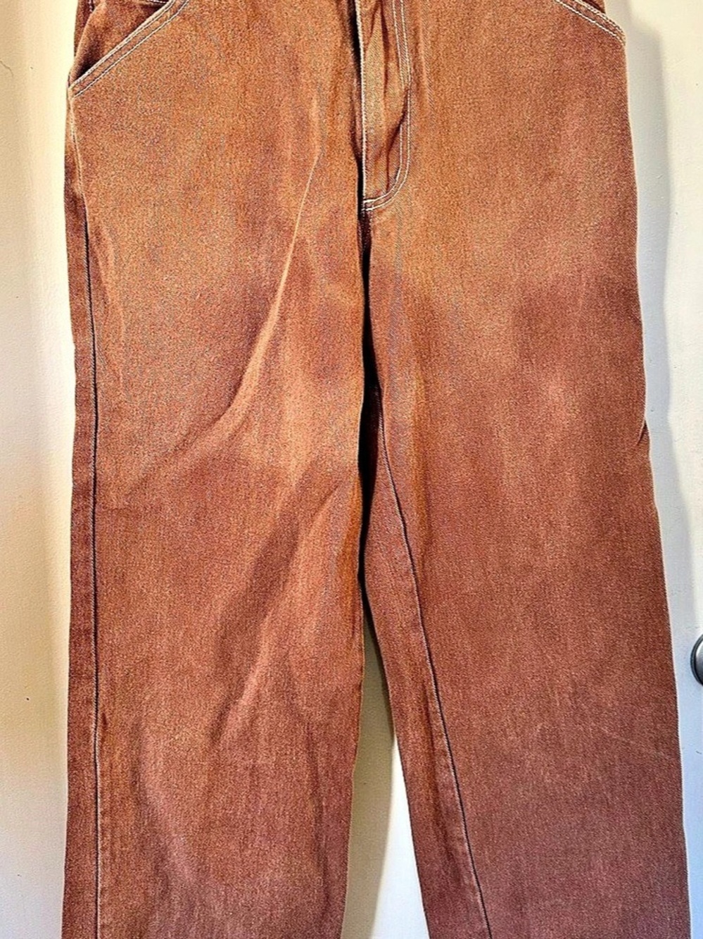 RSQ Carpenter Utility Pants Wide Leg Brown Small